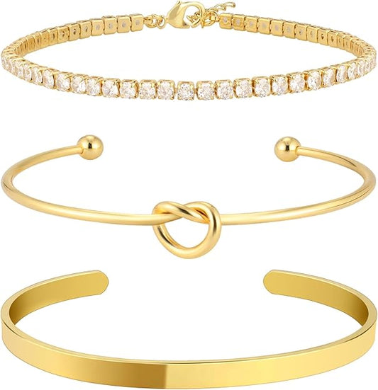 Bangle Cuff Knot Bracelet for Women