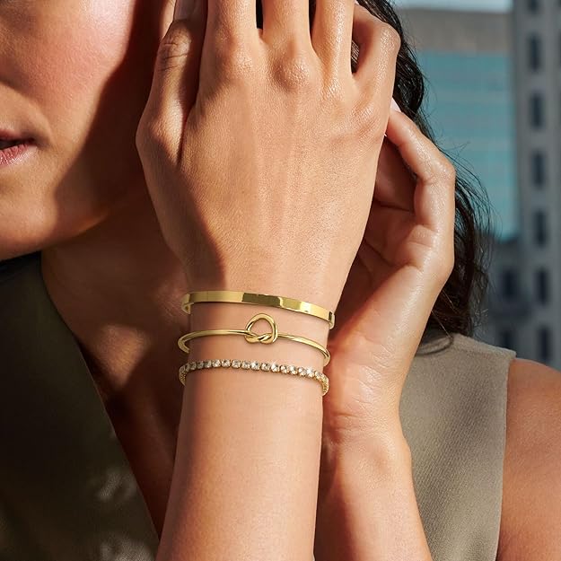 Bangle Cuff Knot Bracelet for Women