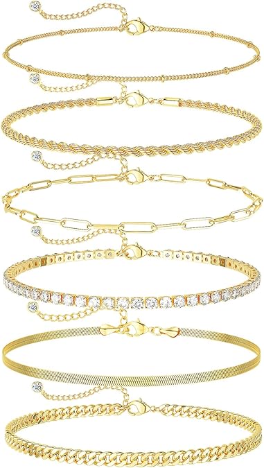 Gold  Ankle Bracelets for Women.